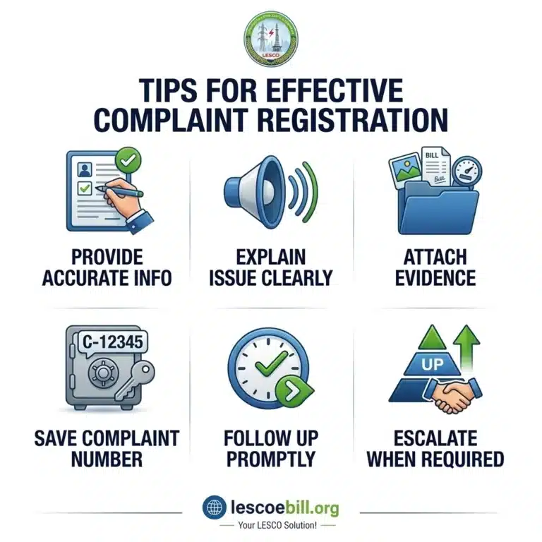 How to Register a LESCO Complaint in 2026: 7 tips